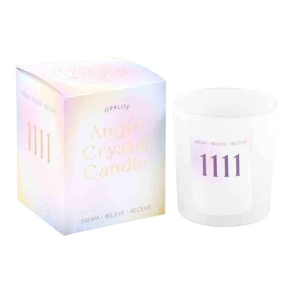 Something Different - 1111 Angel Number Crystal Chip Scented Candle - Multicolours